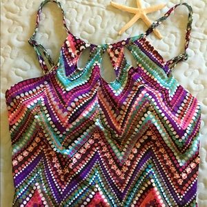 St. John’s Bay tankini top. EUC